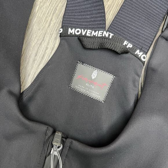 Free People Snow Bibs Size XL Womens Black POwder Vixen Softshell Movement - Picture 16 of 16